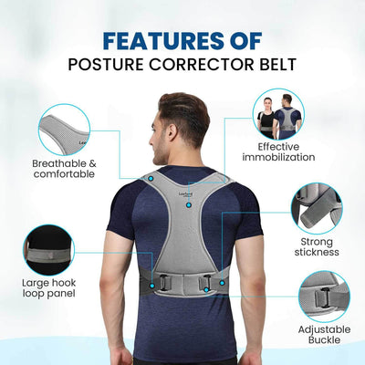 Premium Posture Corrector Belt for Men & Women – Adjustable Back & Shoulder Support Brace for Pain Relief & Spine Alignment