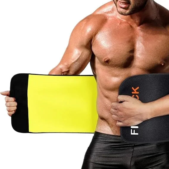 Premium Adjustable Tummy Trimmer Belt for Waist Slimming & Fat Burner Hot Shaper Belt-Free Size for Men & Women