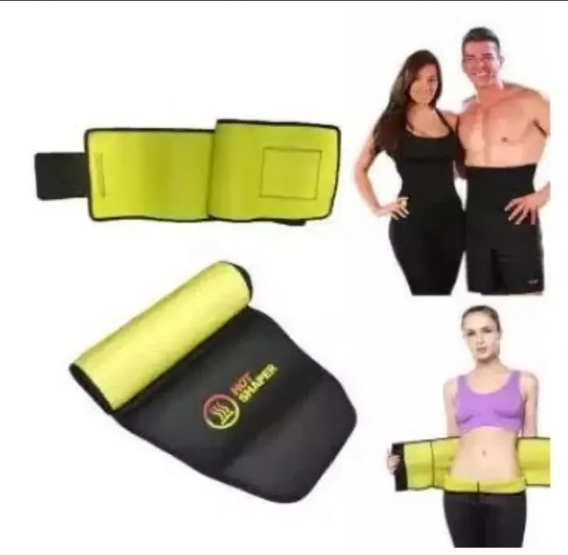 Premium Adjustable Tummy Trimmer Belt for Waist Slimming & Fat Burner Hot Shaper Belt-Free Size for Men & Women