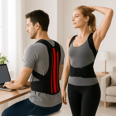 Premium Posture Corrector Belt for Men & Women – Adjustable Back & Shoulder Support Brace for Pain Relief & Spine Alignment